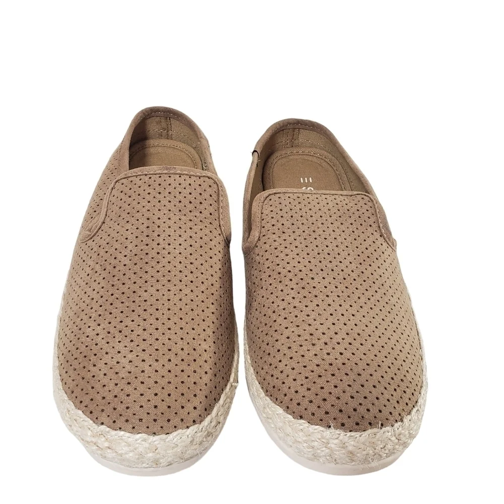 Esprit Elisa Medium Taupe Backless Flats Sz 7M